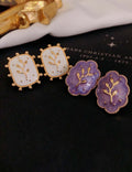 Flower Enamel Stud Earrings - DippedShop Wholesale - #7715
