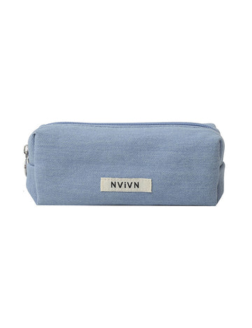 Simple Denim Makeup Pencil Pouch DP25F408