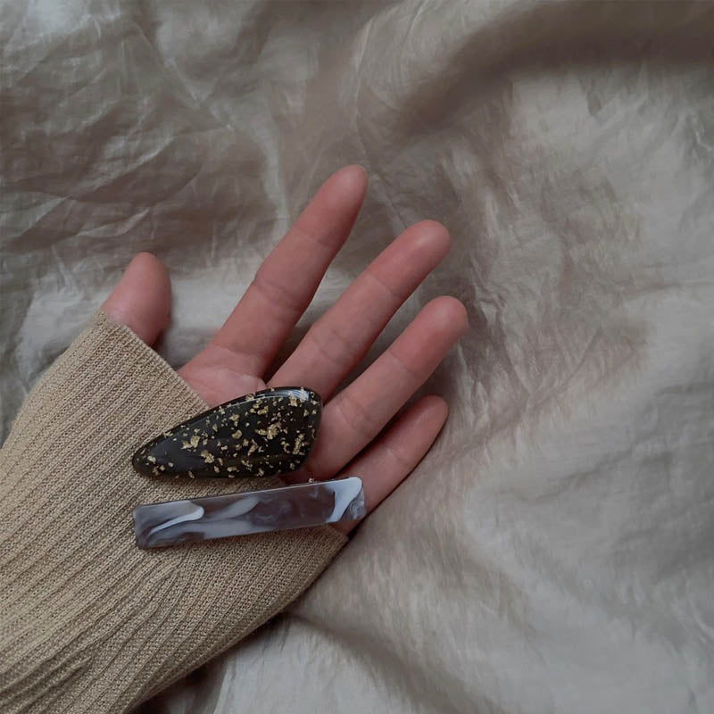 Marble Pattern Hair Clip - DippedShop Wholesale - #1907