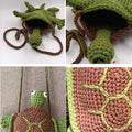 Funny Cartoon Turtle Crochet Purse Shoulder Bag MK2CCR6W10BBG425