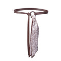Faux Leather Silk Scarf Belt - DippedShop Wholesale - #5475