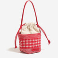 Woven Beach Bucket Bag - DippedShop Wholesale - #5203