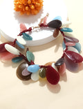 Colorful Irregular Resin Necklace - DippedShop Wholesale - #6275