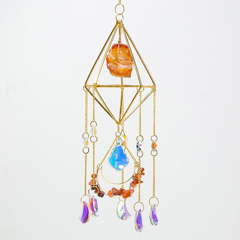 Crystal Geometric Suncatcher - DippedShop Wholesale - #7107