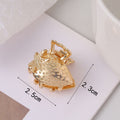 Cute Gold Sea Conch Mini Hair Claw MK2MBEP6W6HCP372