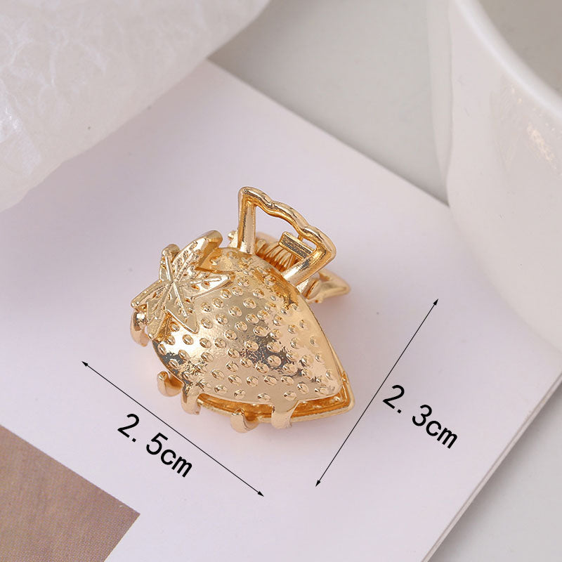 Cute Gold Sea Conch Mini Hair Claw MK2MBEP6W6HCP372