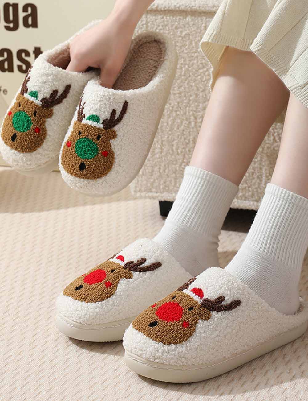 Funny Pattern Soft Winter Indoor Slippers DP25F896