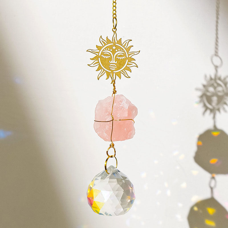 Natural Stone Crystal Ball Pendant - DippedShop Wholesale - #5043