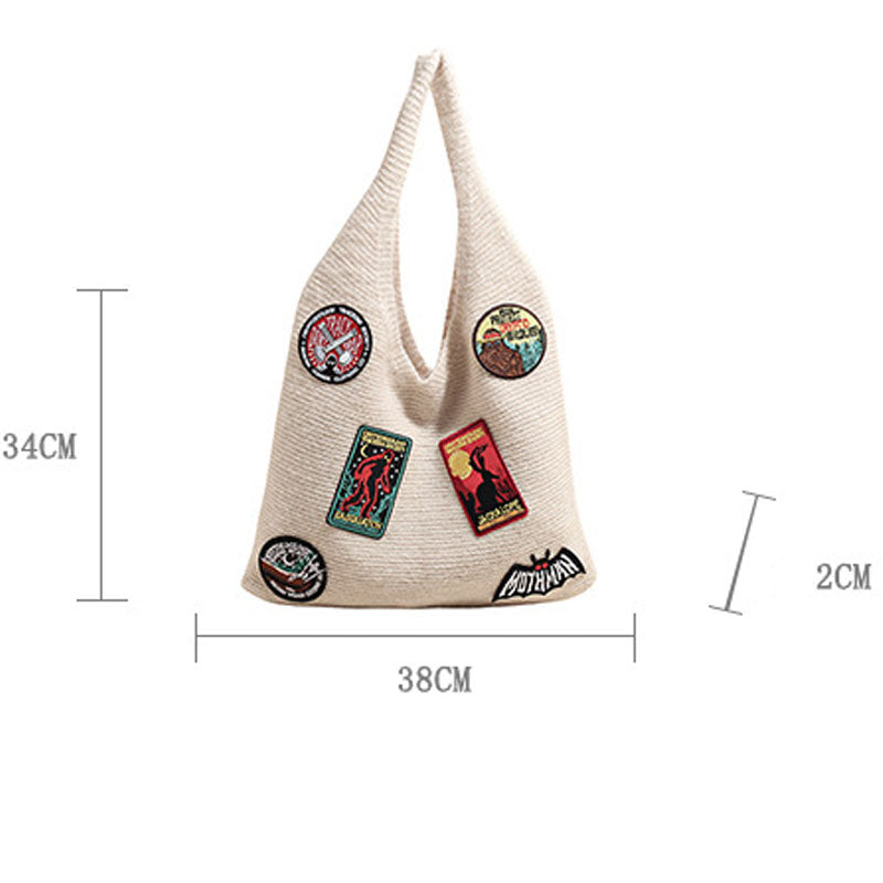 Knit Handmade Tote Bag - DippedShop Wholesale - #8211