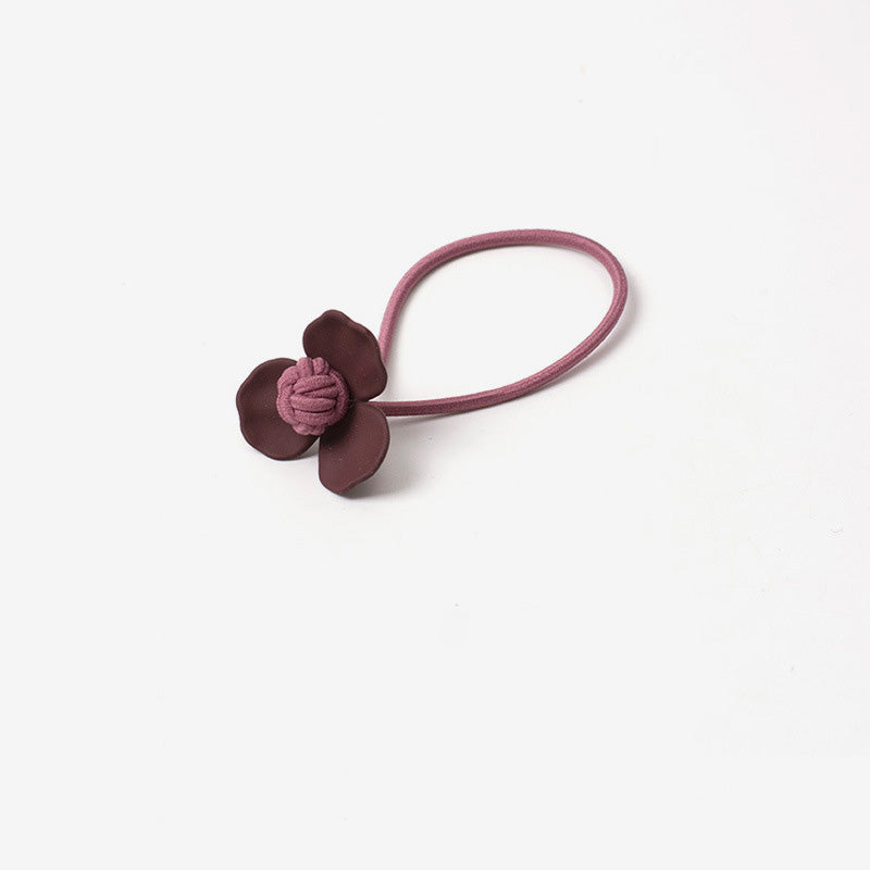 Resin Flower Elastic Hair Tie - DippedShop Wholesale - #0595