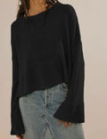 Solid Flared Sleeve Sweater - DippedShop Wholesale - #1971