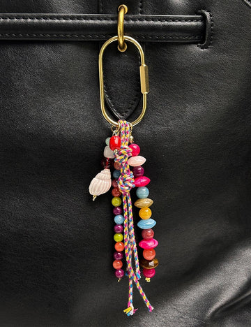 Creative Shell Heart Beaded Bag Charm 8ZA6BBC153