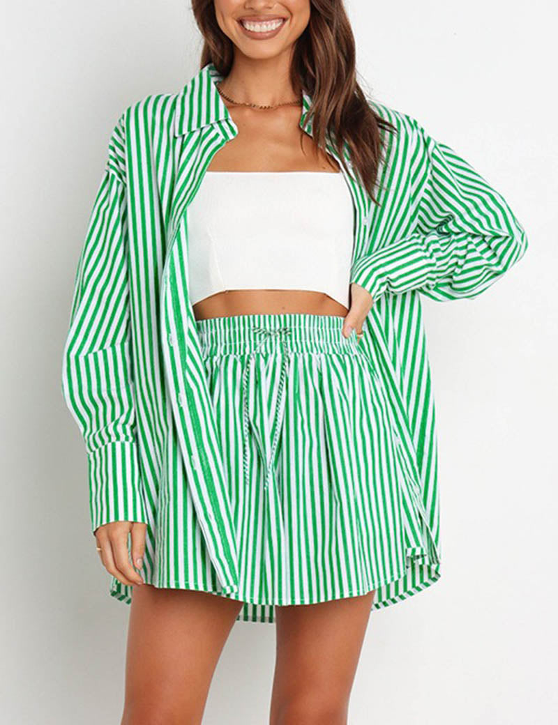 Stripe Color Block Set - DippedShop Wholesale - #4435