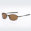 Polarized Metal Oval Sunglasses - DippedShop Wholesale - #6355