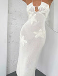 Hollow Out Flower Maxi Dress - DippedShop Wholesale - #1075