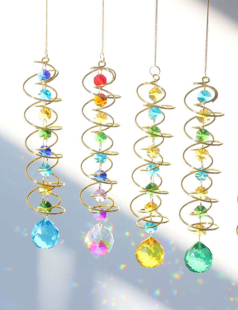 Rainbow Crystal Helical Suncatcher DP25D691