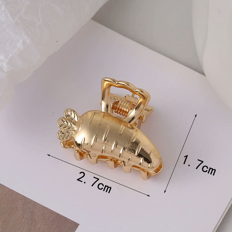 Cute Gold Sea Conch Mini Hair Claw MK2MBEP6W6HCP372