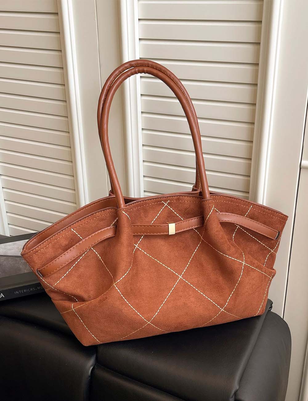 Elegant Quilted Tote Bag - DippedShop Wholesale - #5171