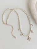 Pearl Chain Pendant Necklace - DippedShop Wholesale - #8419