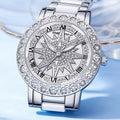Trendy Starburst Pattern Diamond Quartz Wrist Watch MK2SSAS6W6JWA18