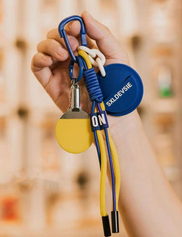 Mini Table Tennis Racket Rope Braided Keychain DP25E499