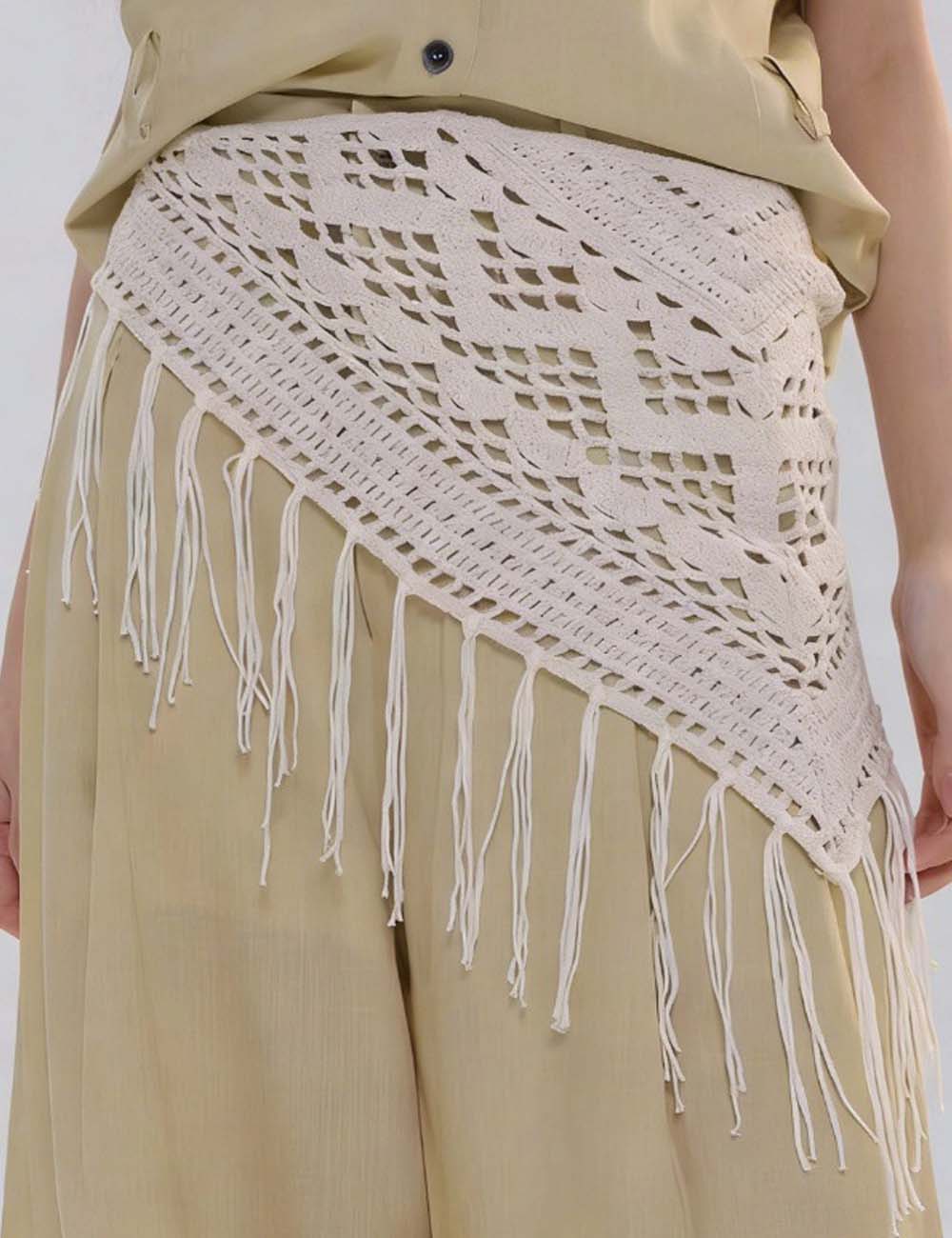 Hollow Shell Tassel Headscarf - DippedShop Wholesale - #1059