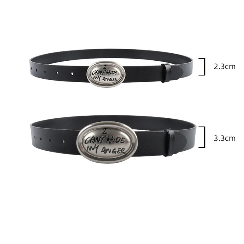 Minimalist Solid Color Leather Waist Belt MK2LEEP6W6JBT34