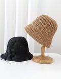 Minimalist Foldable Straw Hat - DippedShop Wholesale - #8371