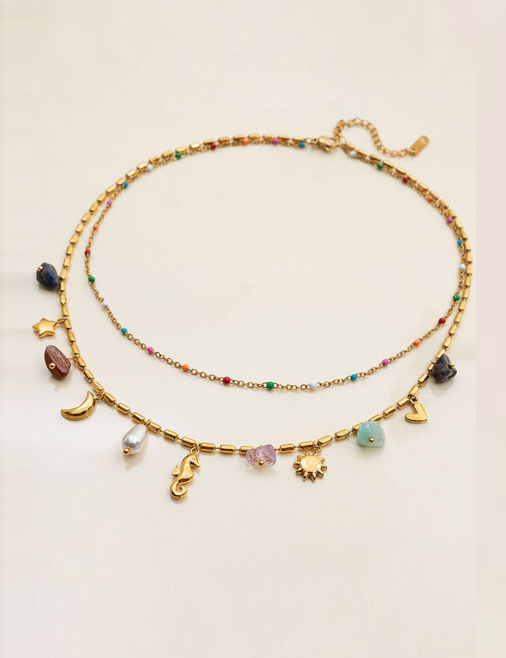 Trendy Double-Layer Choker - DippedShop Wholesale - #6019