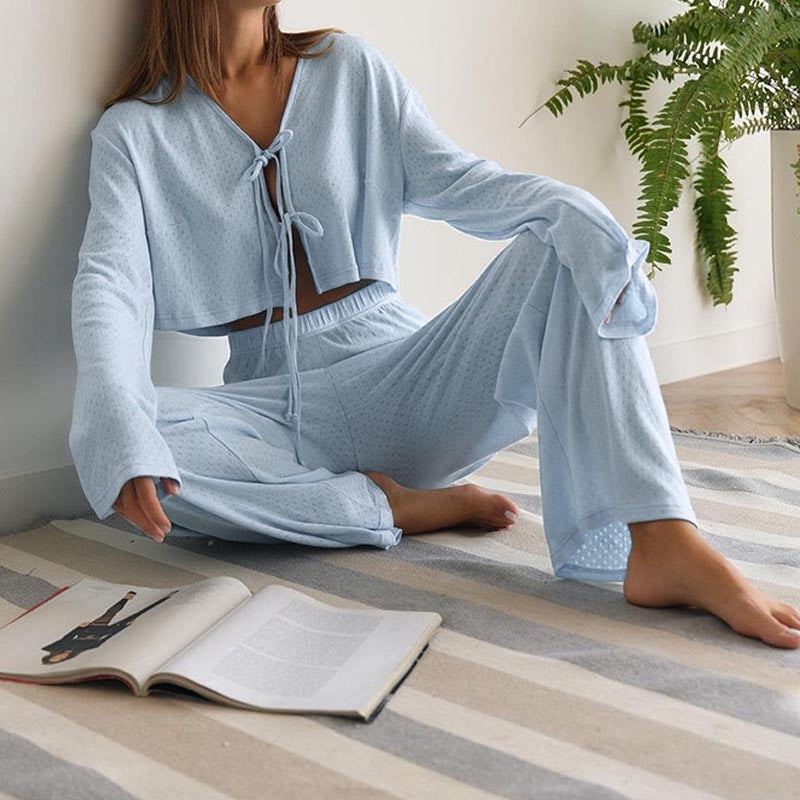 2 Piece Lounge Outfits Sleepwear Set DP25F868