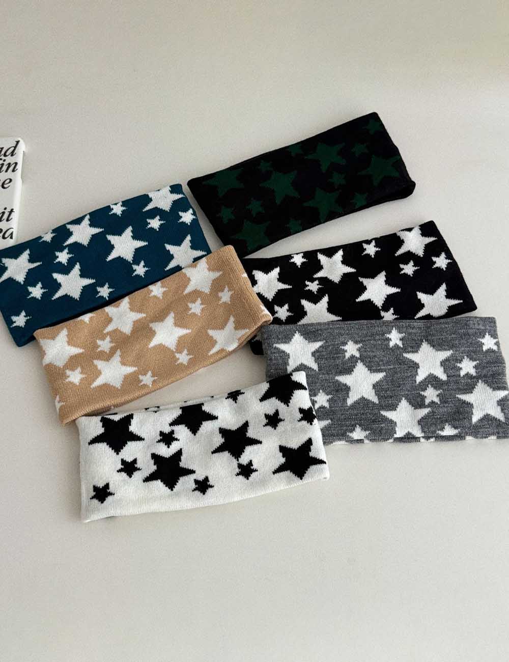 Star Knitted Hairband - DippedShop Wholesale - #1971