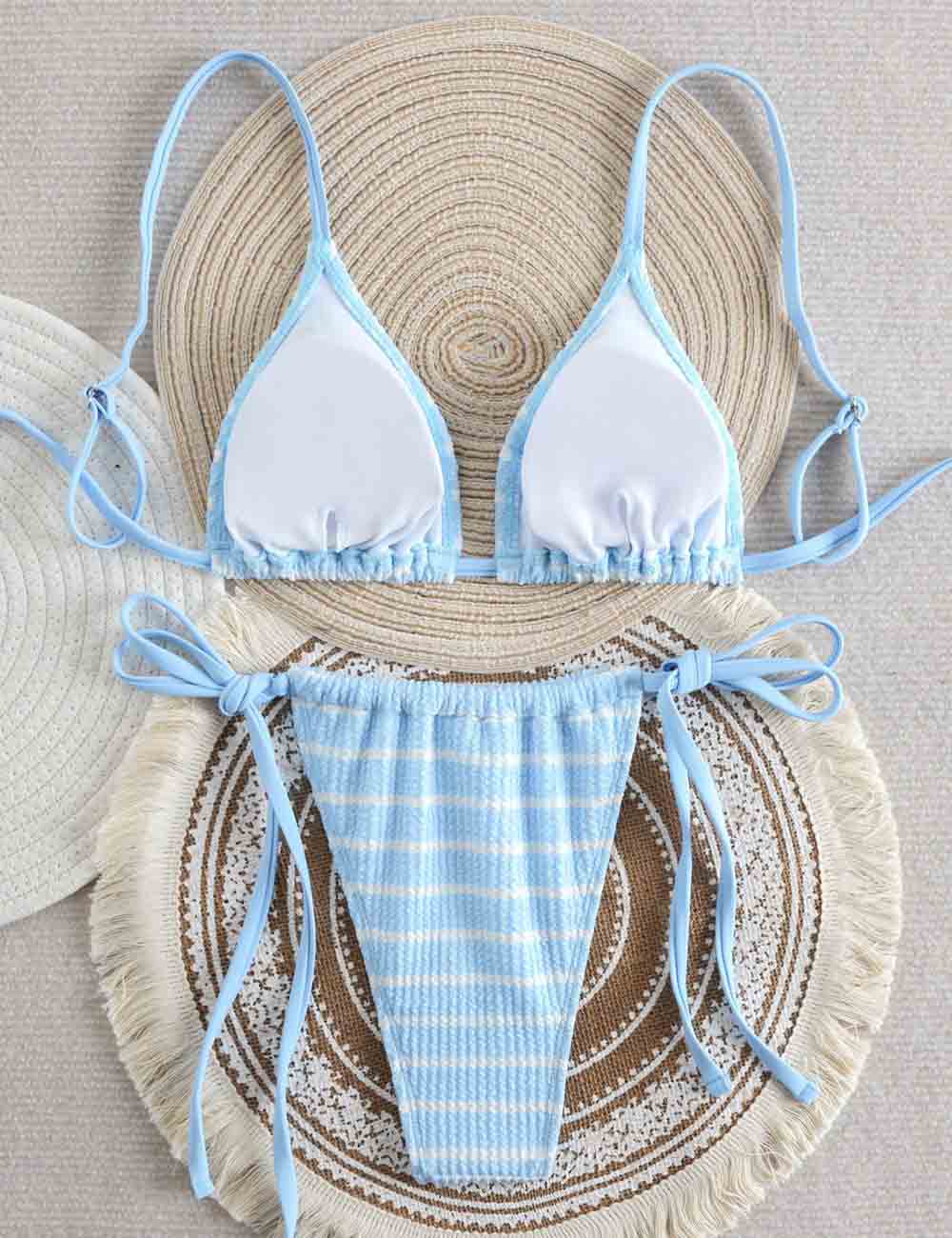 Sexy Striped Bikini Set - DippedShop Wholesale - #8947