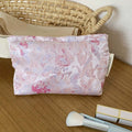 Vintage Floral Print Large Capacity Cocmetic Bag MK2BW6W10BOB384