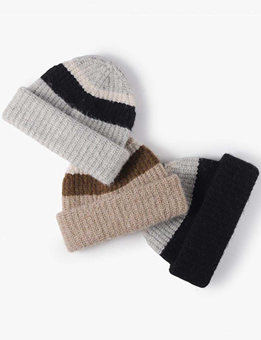 Winter Thicken Cuff Knit Wool Beanie DP25F638