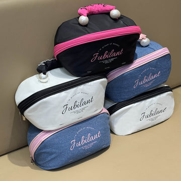 Cute Color Block Large Capacity Makeup Bag DP25C564