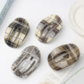 Color Block Plaid Hair Claw - DippedShop Wholesale - #7763