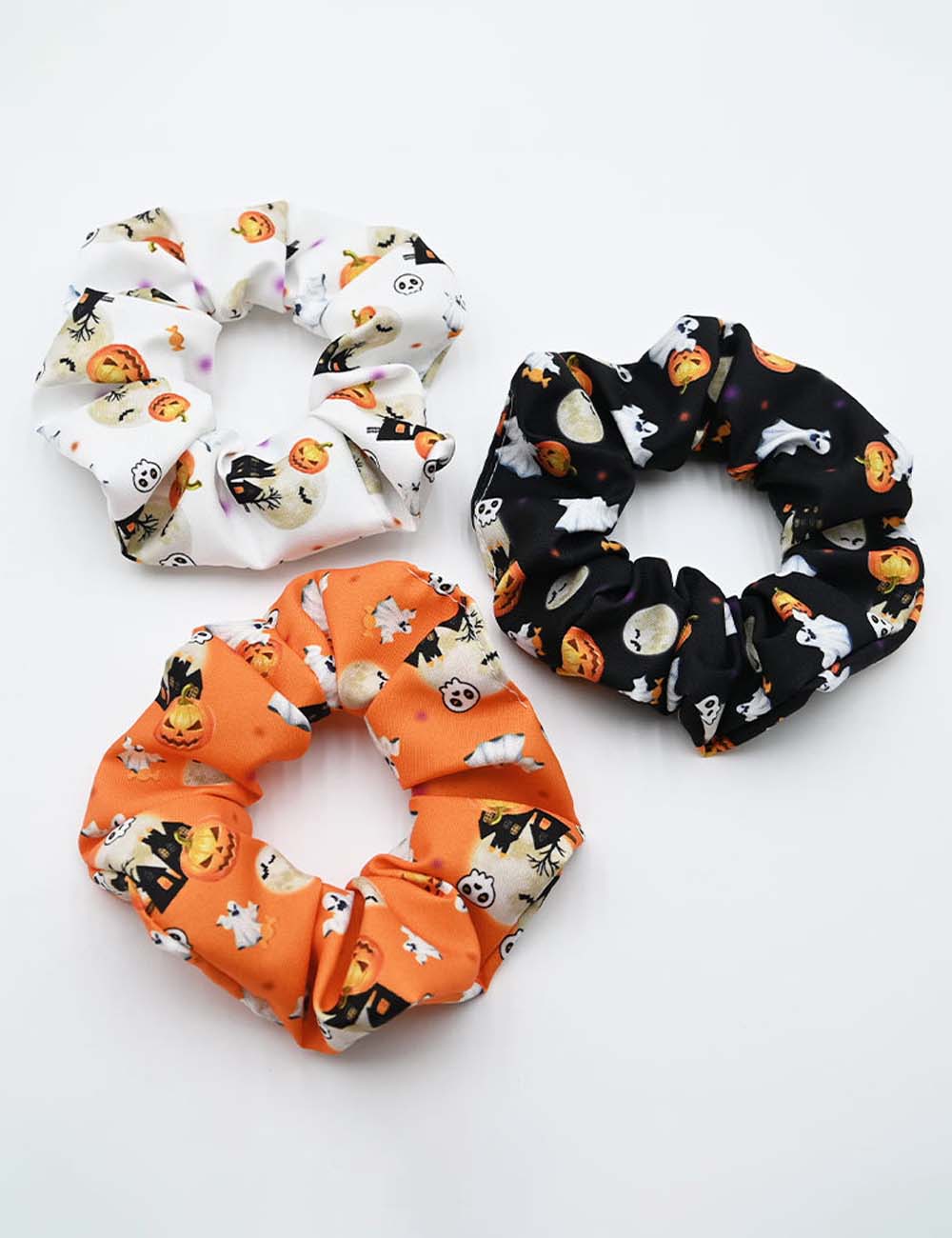 Halloween Cute Ghost Pumpkin Scrunchie DP25G442