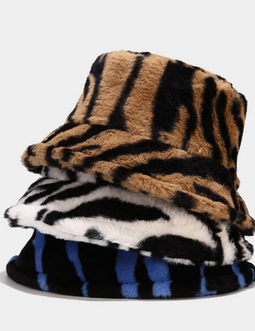 Contrast Color Stripe Thicken Bucket Hats DPBH0313