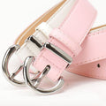 Minimalist Solid Color Skinny PU Leather Belt MK2LEEP6W6JBT46
