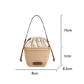 Woven Beach Bucket Bag - DippedShop Wholesale - #7347