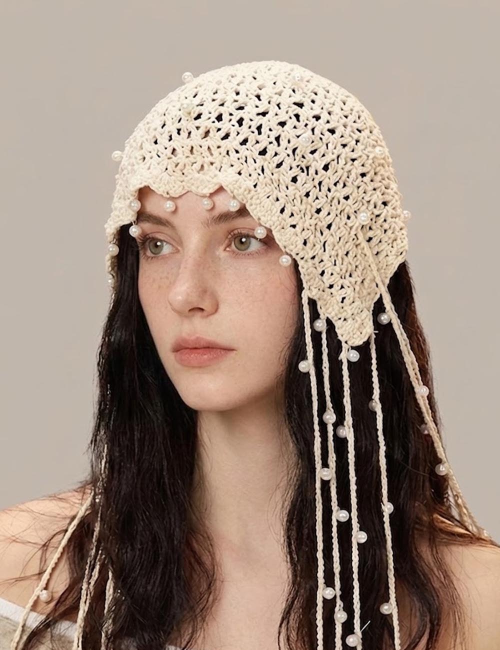Vintage Crochet Beanie Hat - DippedShop Wholesale - #5171