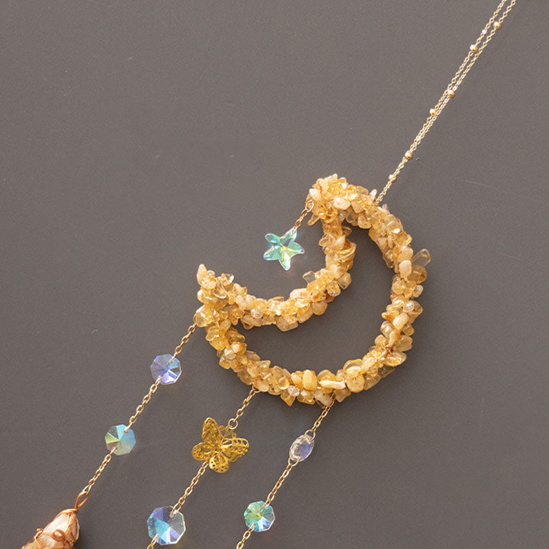 Handcrafted Moon Crystal Suncatcher - DippedShop Wholesale - #1347