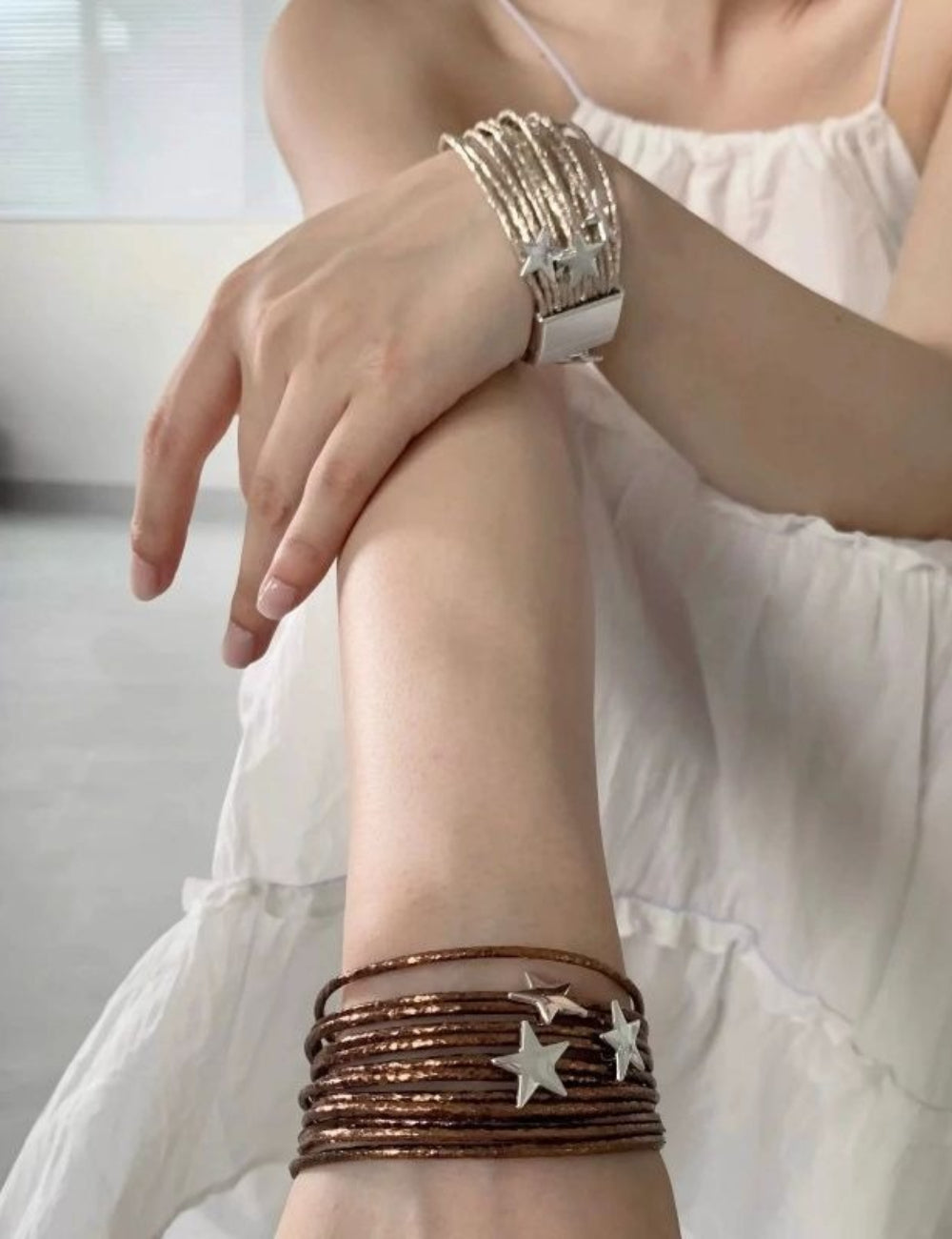 Retro Multi Layer Pu Rope Star - DippedShop Wholesale - #3507