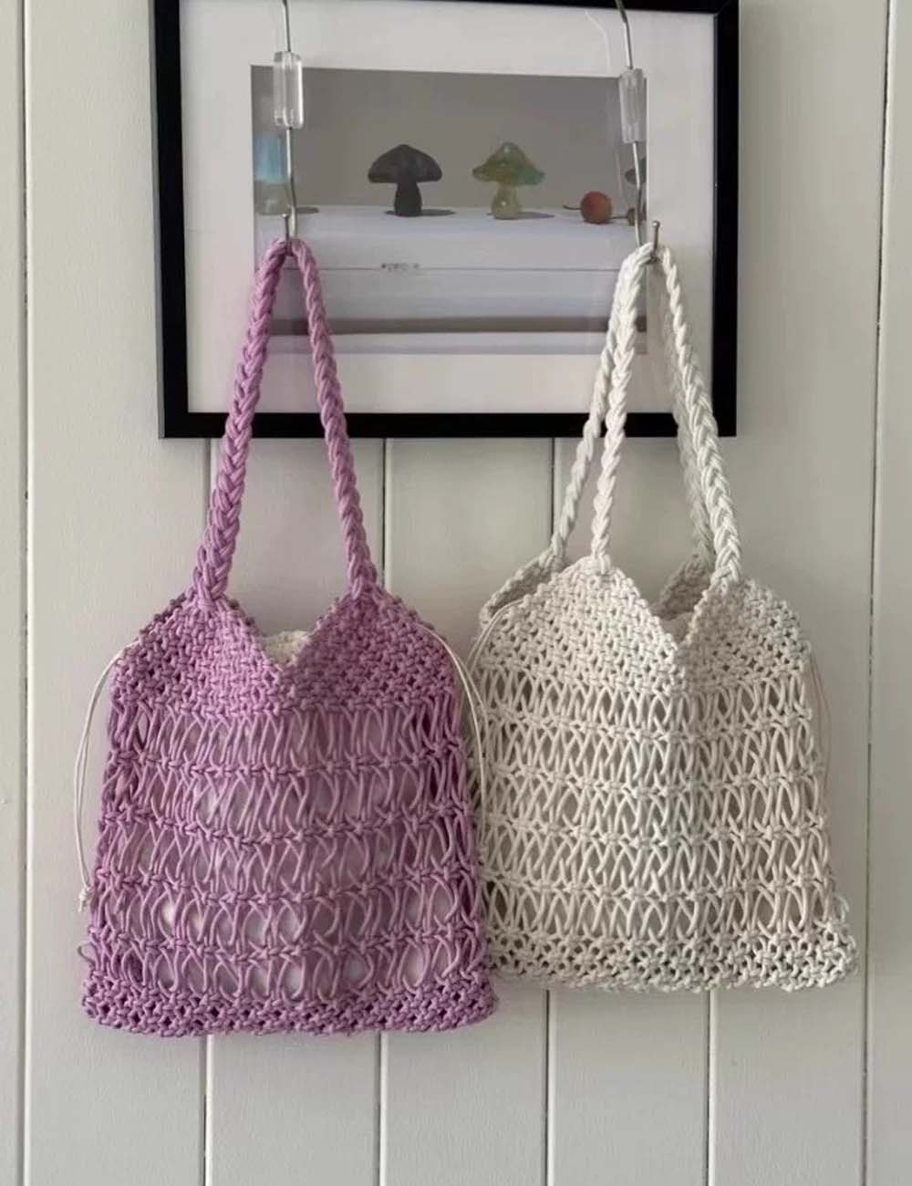 Casual Hand-Woven Shoulder Bag - DippedShop Wholesale - #4355