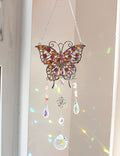 Rhinestone Butterfly Sun Catcher - DippedShop Wholesale - #7859