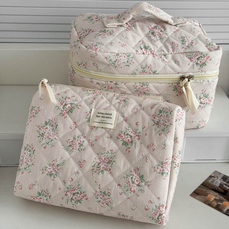 Quilted Floral Storage Bag - DippedShop Wholesale - #2387