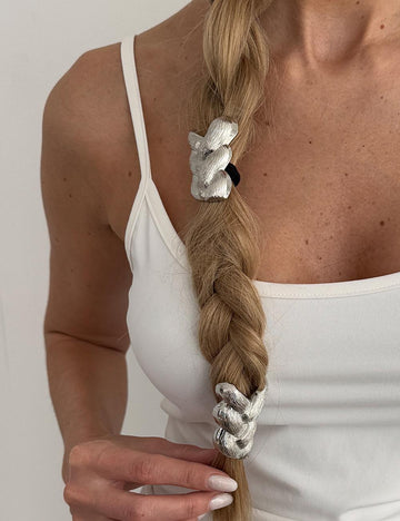 Chunky Braided Hair Tie - DippedShop Wholesale - #9843