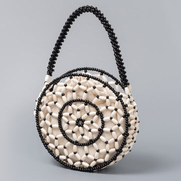 Round Wooden Bead Shoulder Bag DP25B739