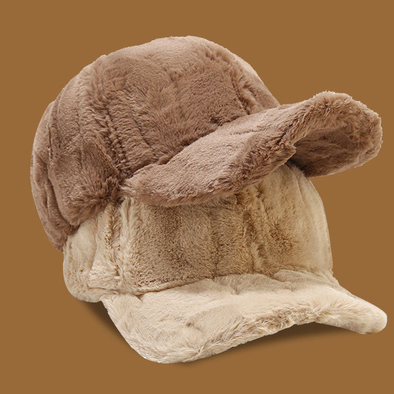 Soft Fuzzy Plush Thicken Warm Baseball Cap DP25H719