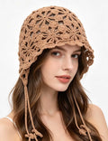Boho Handmade Crochet Hollow Tassel Beanie Hat MK2CK6W6HAT58